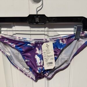 Purple and Blue Tie-Dye Briefs